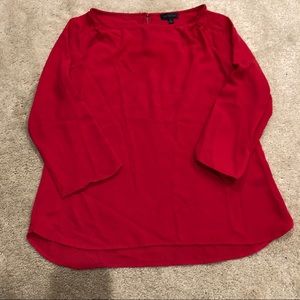 EUC The Limited Hot Pink High-Low Hem Top - XS